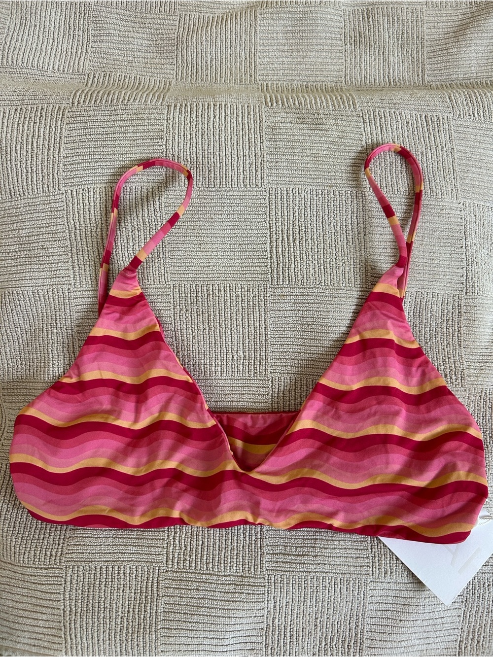 Mai Underwear Swim Everyday Top Pink Groove Large NWT